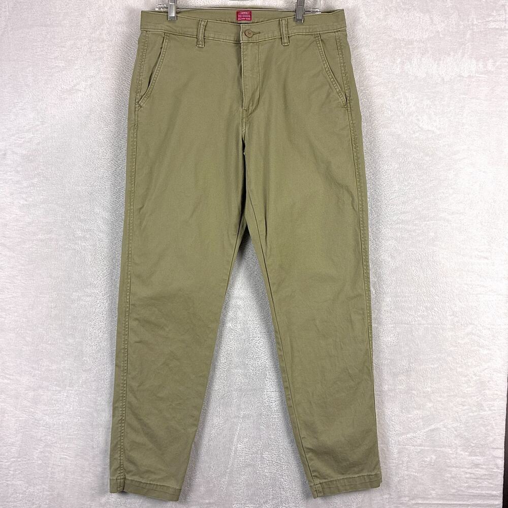 Levis XX Chino Pants Mens 34x34 (34x33) Beige Relaxed Taper Preppy Workwear